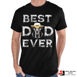 Best Dad Ever Motorcycle Shirt Biker Gift 3