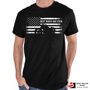 Best Dad Ever Usa Flag Motorcycle Gift Motorcycles Shirt 3
