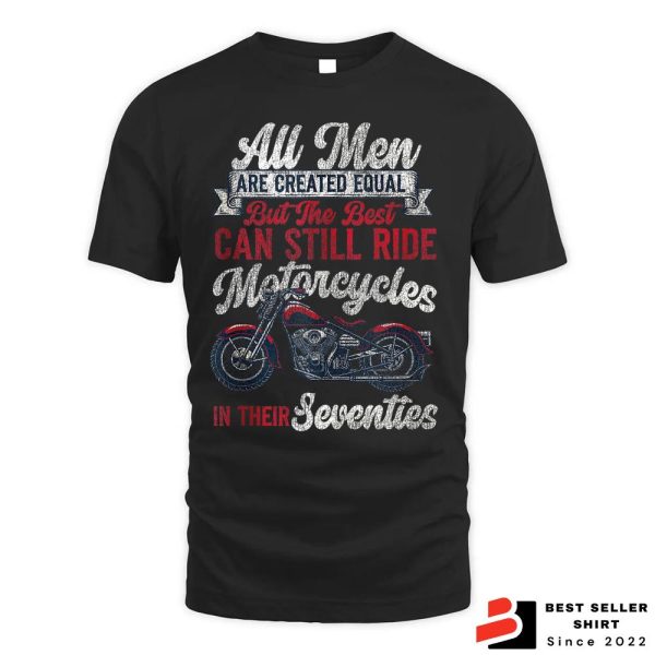 Classic Motorcycle Biker Grandpa 70s Motorcycles Shirt